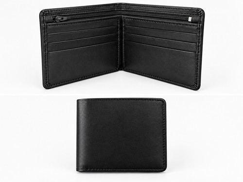 Mens leather wallet rfid - leather,