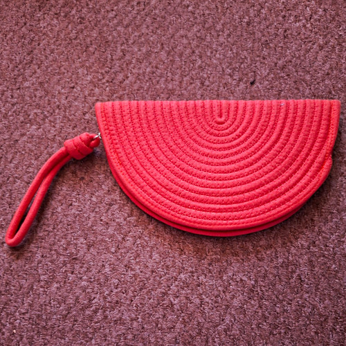 Canvas half moon pouch wallet - canvas,