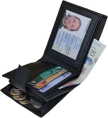 Rfid blocking mens real - rfid,