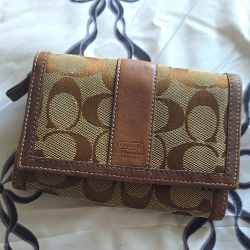 Coach brown beige signature - brown,