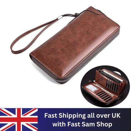 Bag men long zipper wallet - men's,
