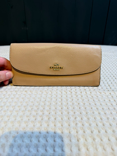 Coach beige tan crossgrain - beige,