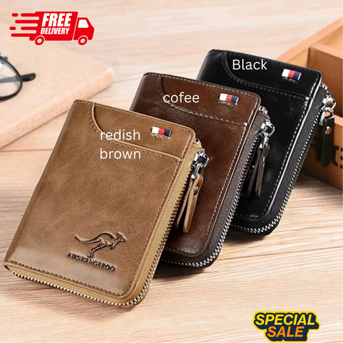 Mens leather designer wallet - mens,