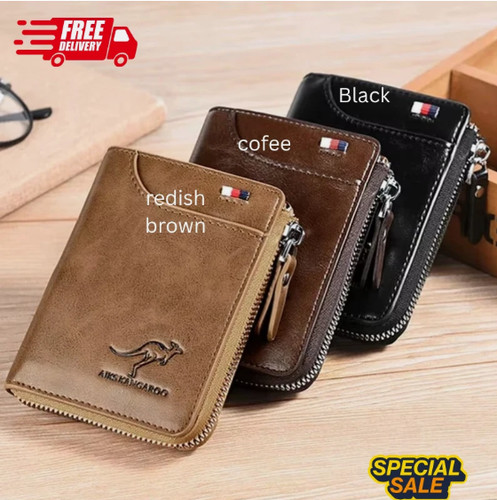 Mens leather designer wallet - mens,