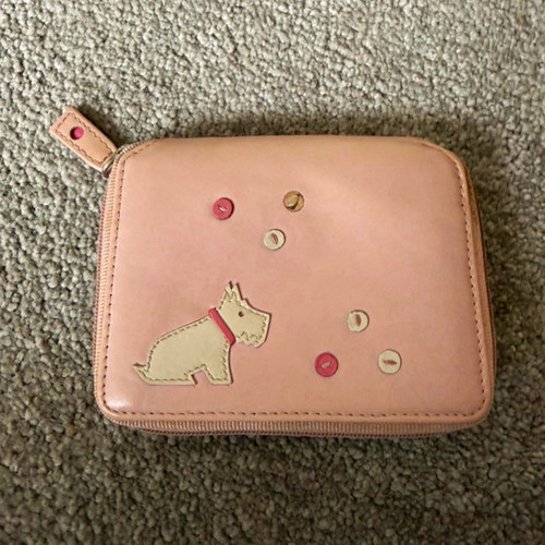 Radley pink leather zip - radley, zip-around