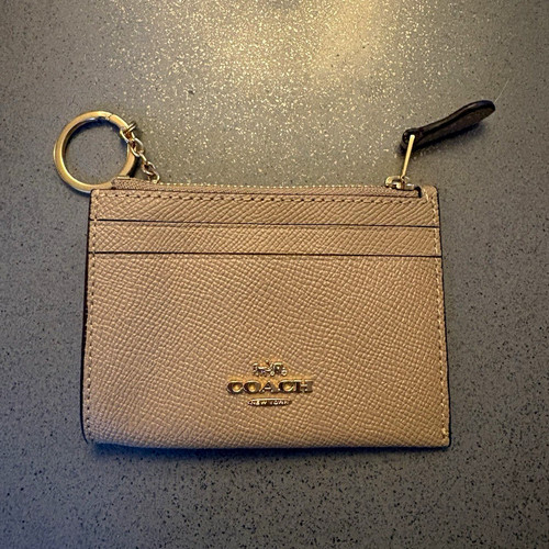 Coach beige leather - coach, zip-around