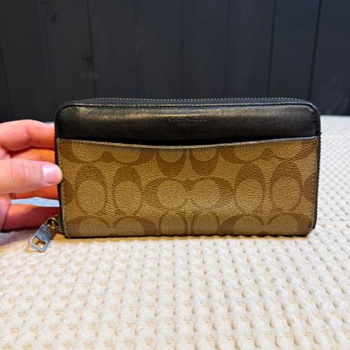 Coach signature tan - c, black