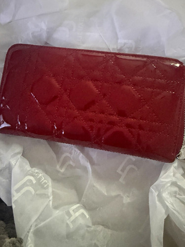 Dior red patent leather - red,