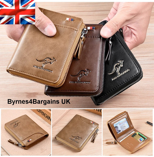 Mens leather wallet rfid - mens, safe