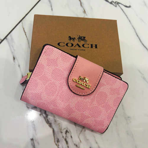 Coach pink logo leather - coach,