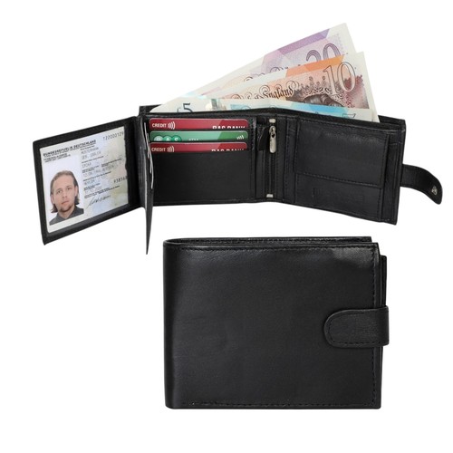 Mens rfid blocking - blocking, leather