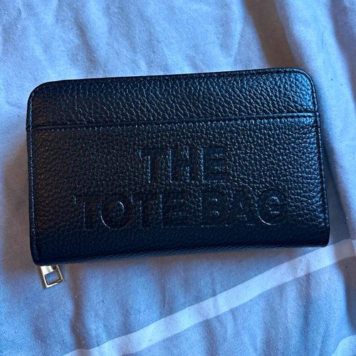 Black zip around rfid blocking - black,