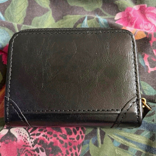 Men black zip wallet - men’s,
